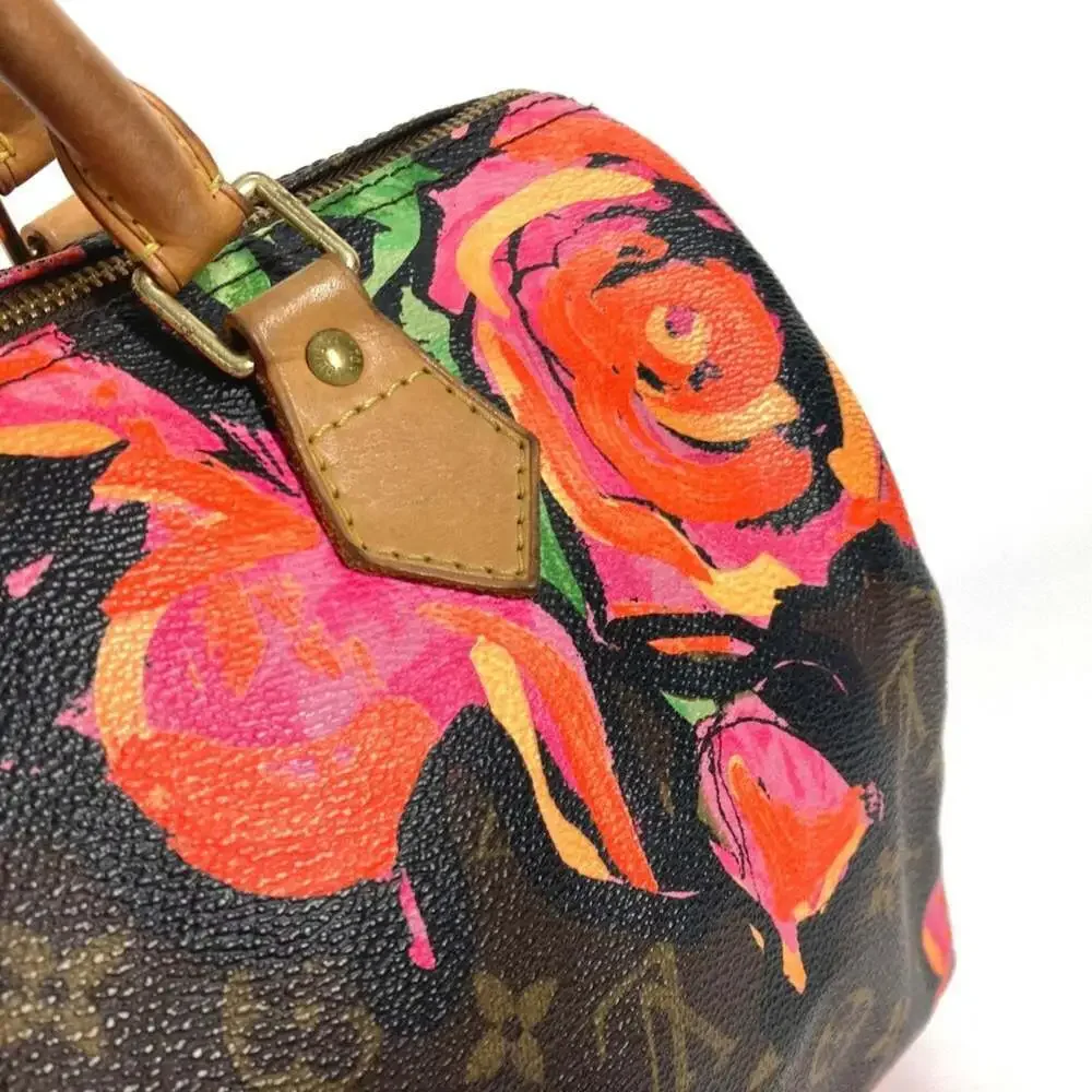 LOUIS VUITTON Authentic Brown Monogram Canvas Speedy 30 Boston Bag